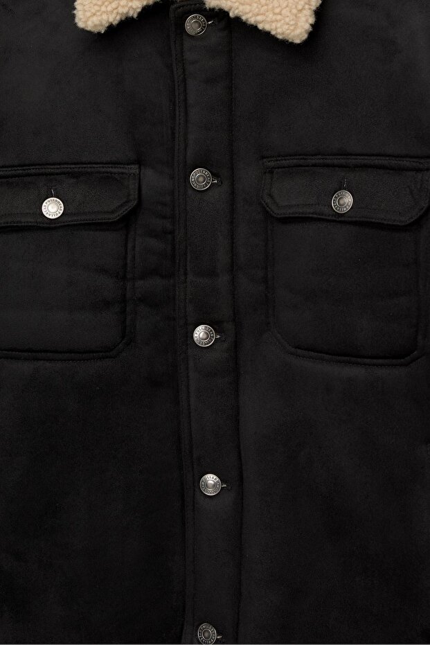 Çift yüzlü trucker ceket - 8