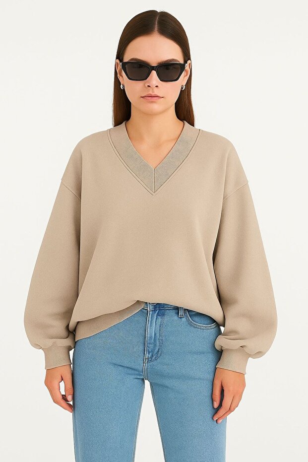 Unisex V-Neck Sweatshirt