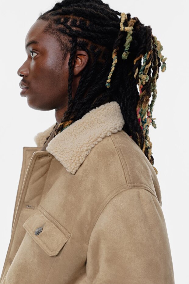 Çift yüzlü trucker ceket - 3