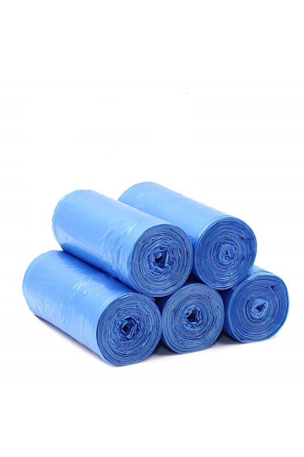 HANTAL BOY ÇÖP POŞETİ MAVİ - 5 RULO 50 ADET (850 GR) - 2