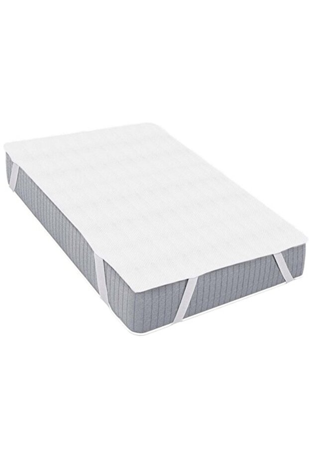 Waterproof mattress protector, quilted, with elastic bands, 160x200 cm - 1