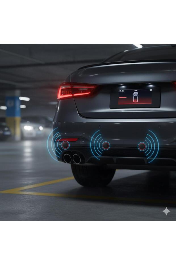 Ön-arka park sensörü ses ikazlı 8 sensörlü Premium - 2