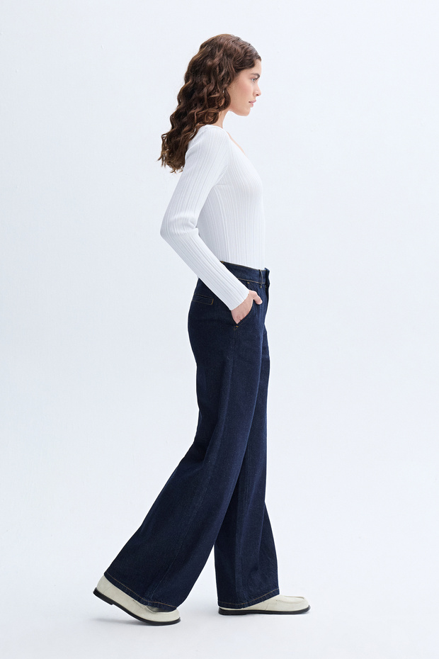 V YAKA FITTED TRİKO KAZAK - 3