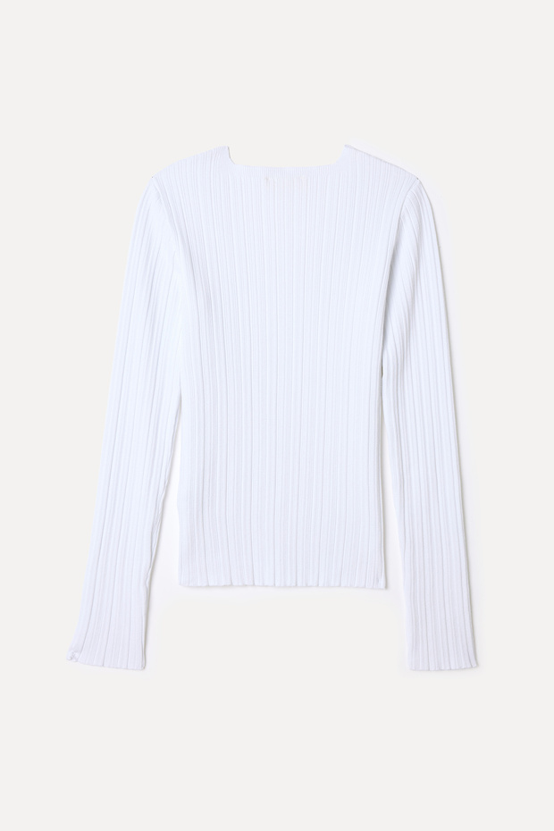 V YAKA FITTED TRİKO KAZAK - 6