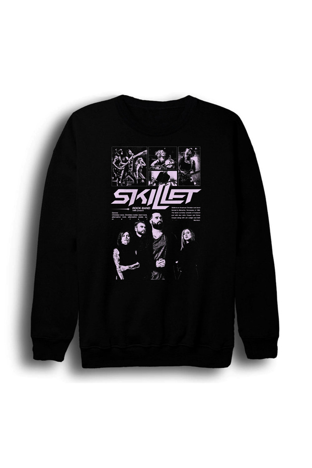 Skillet - Music - Rock Band Printed Unisex 100% Cotton Hooded Sweatshirt