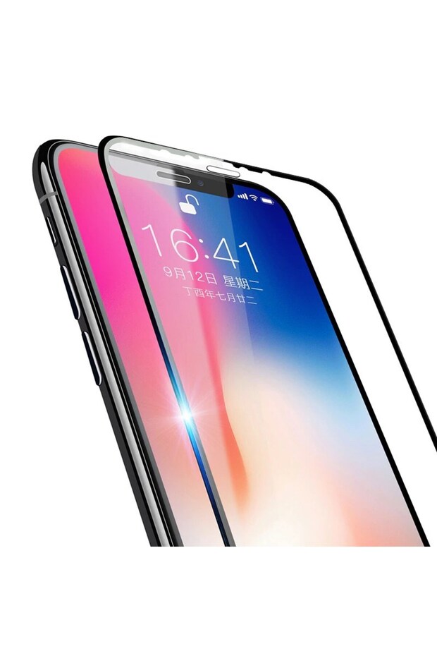واقي شاشة زجاجي كامل التغطية من السيراميك 9D لهاتف آيفون 14 برو ماكس - 8