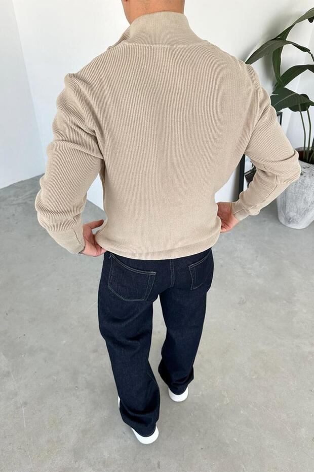 سترة تايتون بيسك مريحة بسحاب نصفي - 3