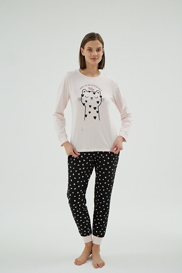 17008 Women's Printed Pajama Set