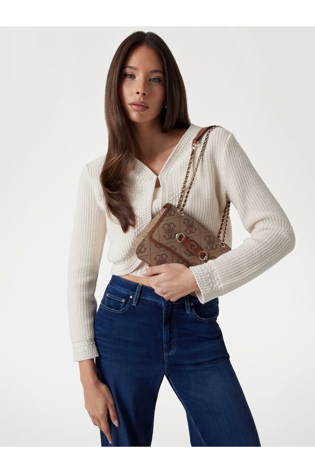 Izzy 4G Logolu Mini Çapraz Çanta HWOS8654190-26K Kahve - 3