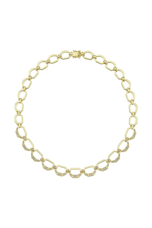 Hexagon Gold Kolye