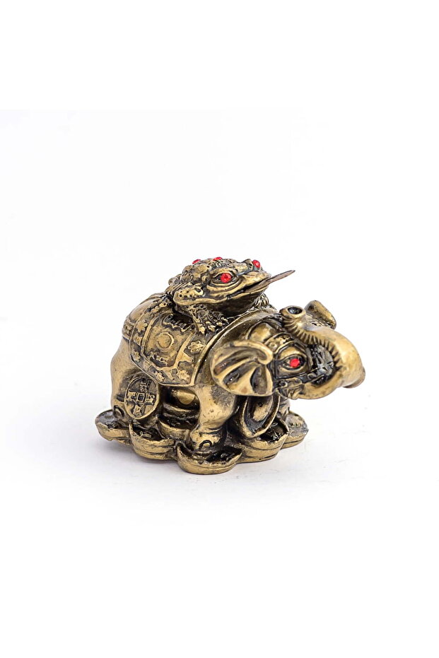 Elephant with three-legged toad - small - 1