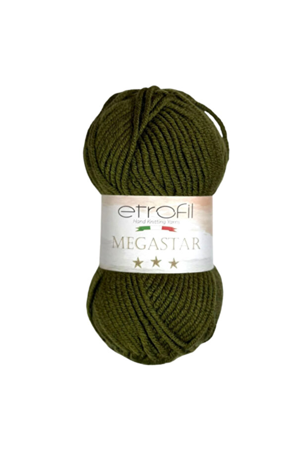 Megastar – 25% Wool 75% Acrylic, 100 g / 110 m Thick and Soft Hand Knitting Yarn-74065