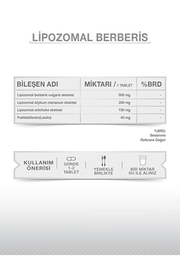 LİPOZOMAL BERBERİS 30 TABLET - 3