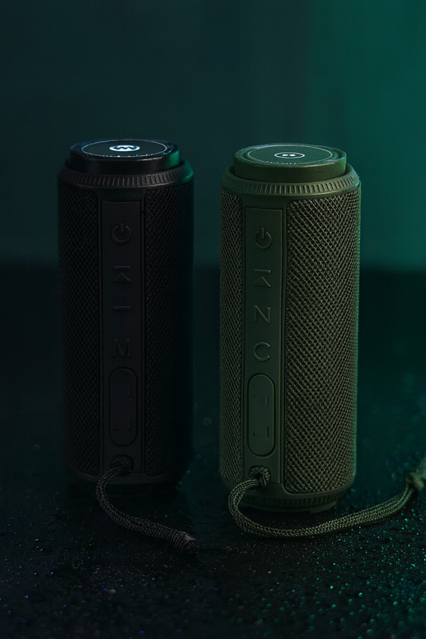 Portable Bluetooth Speaker - Powerful Cylindrical Wireless Speaker with Button Control and Waterproof, Suitable for Travel and Sports - 2