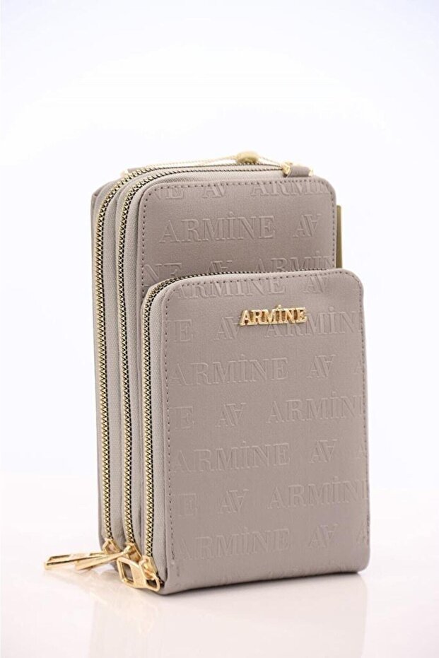 Women's Bag Gray Laser Print - 321-Grey