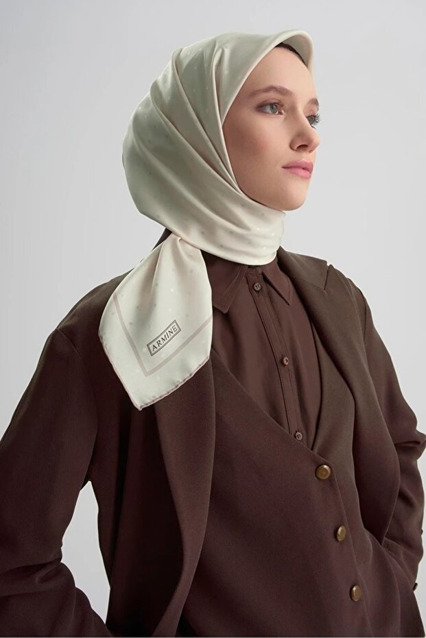 25 Twill İpek Eşarp 8668D - 1