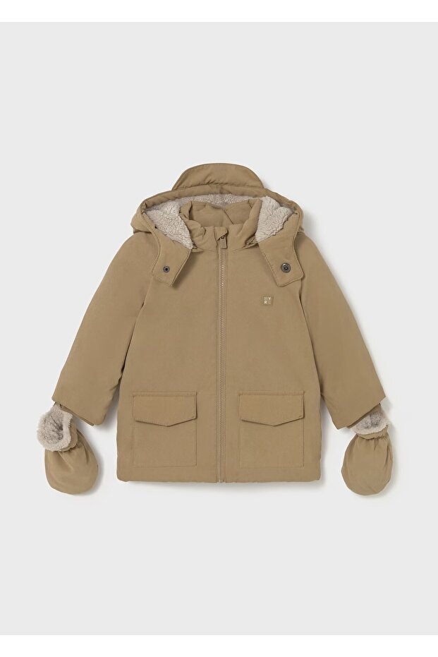 Baby Boy Parka Coat with Gloves