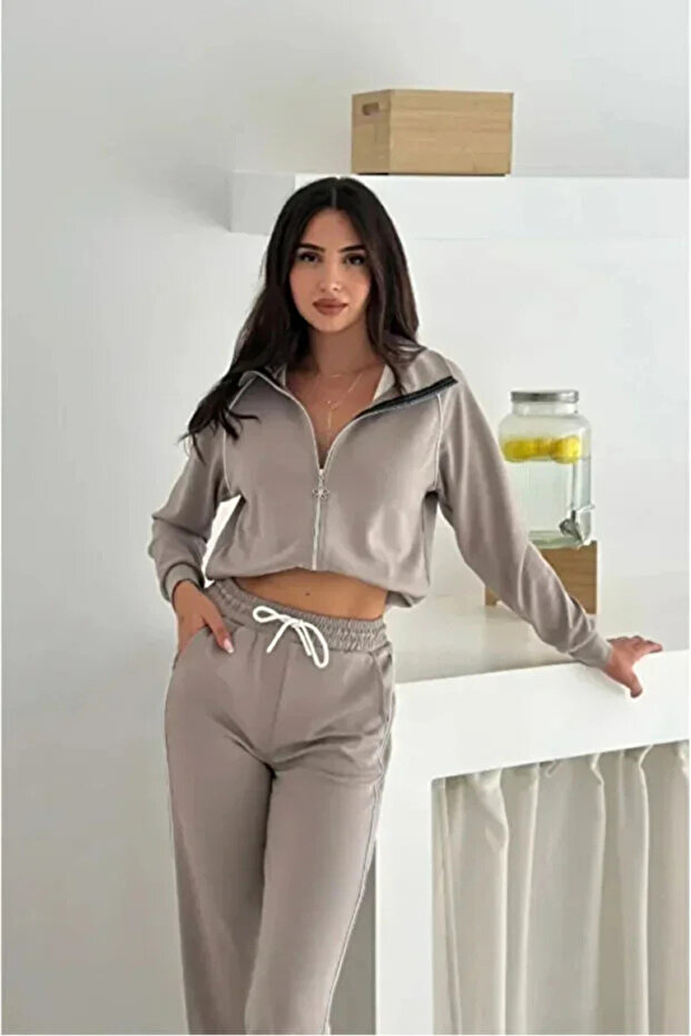 Σετ φόρμας Modal Fabric Stripe - 1