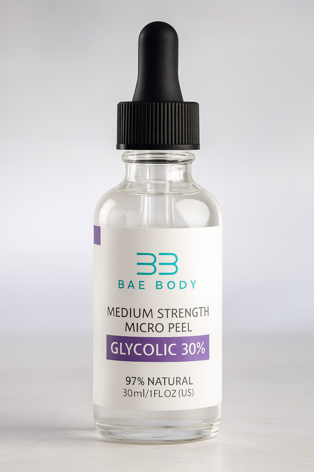 30% Pure Glycolic Acid Serum – Chemical Peel, Anti-Blemish, Pore Tightening