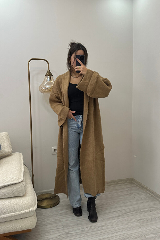 Uzun Örme Şık Hırka - 7