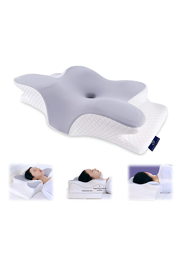 Butterfly Shape Memory Foam Pillow, Cervical Pillow Neck Support, Orthopaedic Pillow