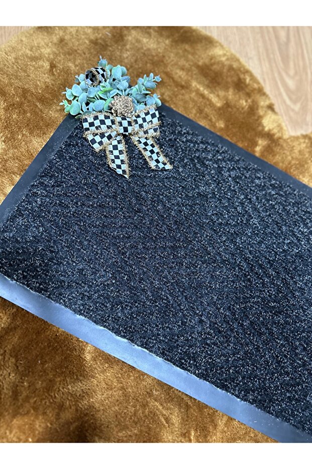 Siyah Paspas Kapı Önü Paspası Kaymaz - 3