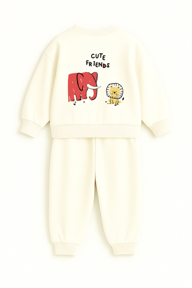 Cute Friends Printed Kids Premium Compact Kids Set - 2 Piece Sports Set