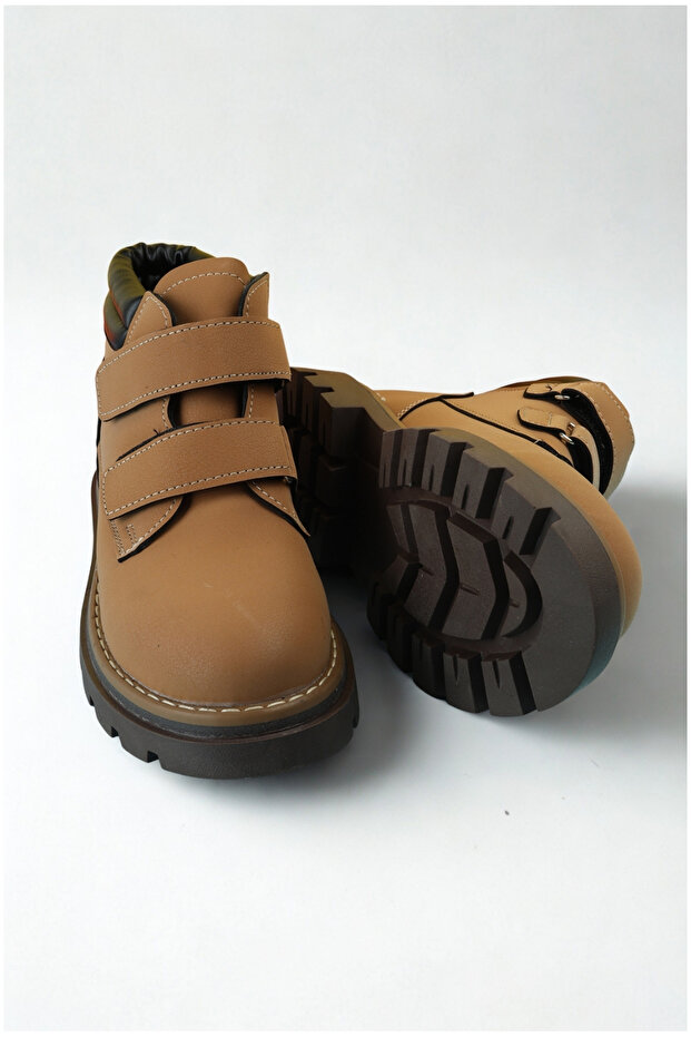 Soğuk Havalara Dayanıklı Cırtlı Kolay Giyim Esnek Taban Erkek Çocuk Kışlık Bot - 5