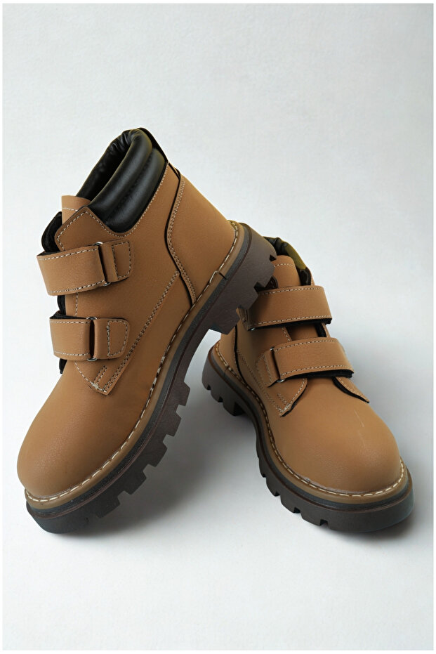 Soğuk Havalara Dayanıklı Cırtlı Kolay Giyim Esnek Taban Erkek Çocuk Kışlık Bot - 3