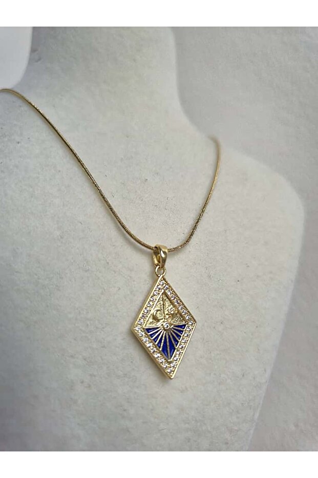 Non-Tarnish Steel Stone Astrology Necklace