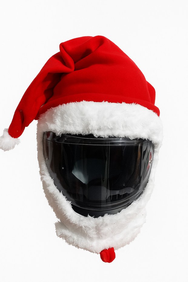 Noel Baba kask kılıfı kask süsü
