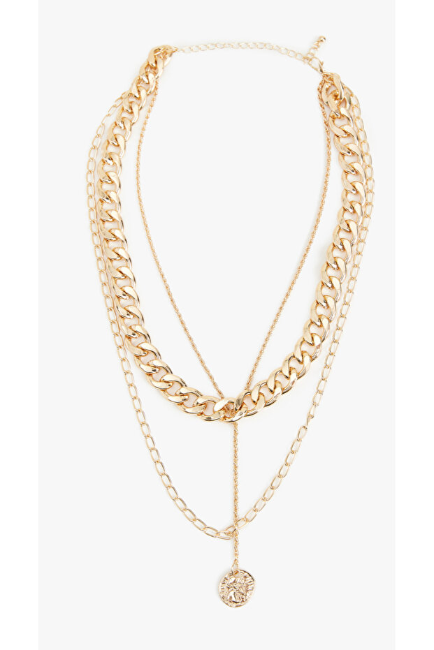 Multiple Chain Necklace - Gold - 1