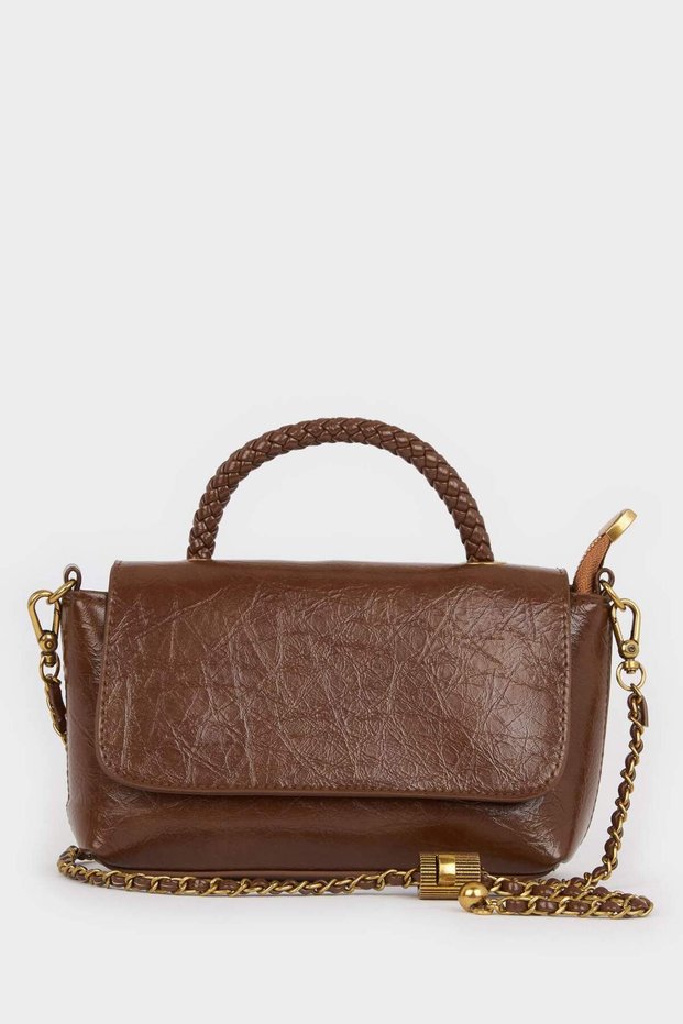 Women's Faux Leather Crossbody Bag F1583Axns