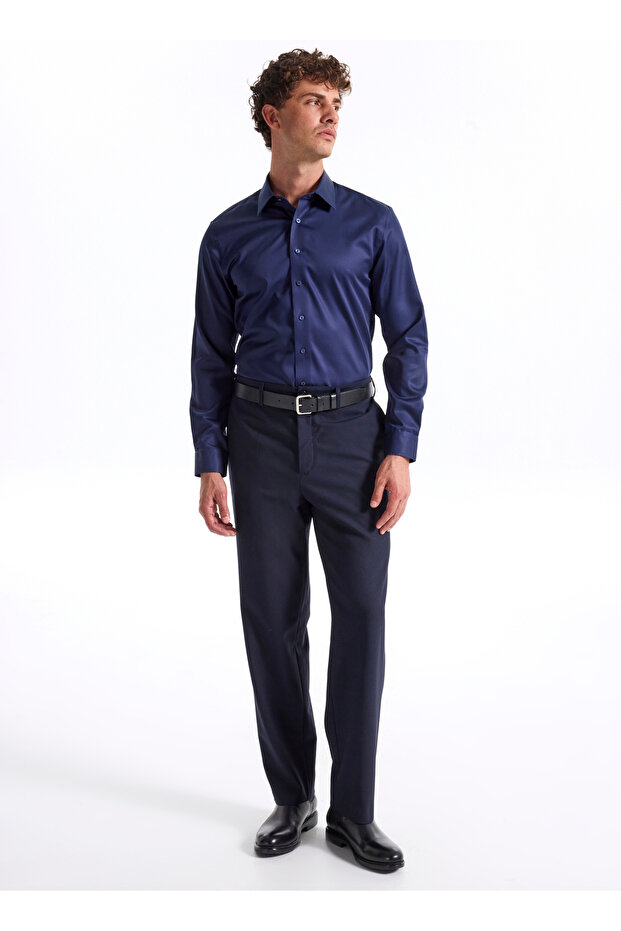 Gömlek, 46, Lacivert - 2