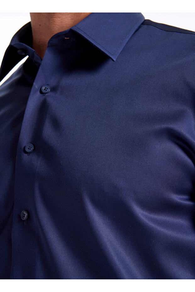 Gömlek, 46, Lacivert - 4