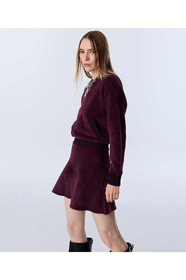 PELÜŞ MİNİ ETEK - 5