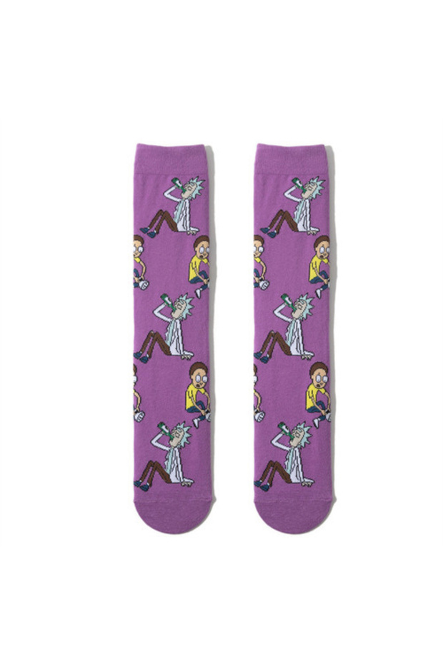 شرابات انمي بتصميم قوطي Goth Anime Socks
