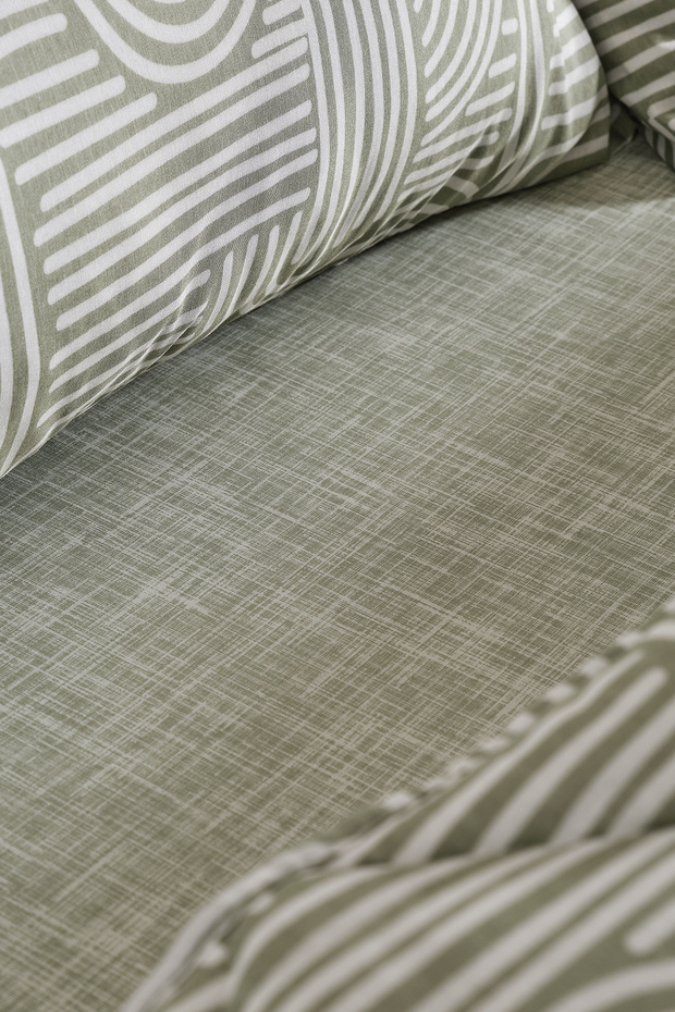Nola Easy Cotton Comforter Set Tek Kişilik Adaçayı - 8