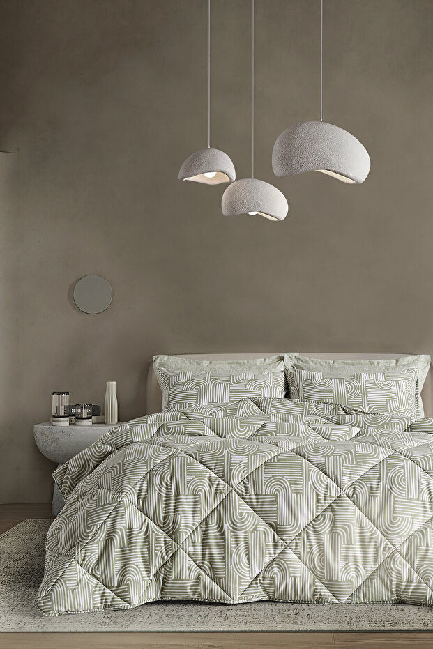 Nola Easy Cotton Comforter Set Tek Kişilik Adaçayı - 1