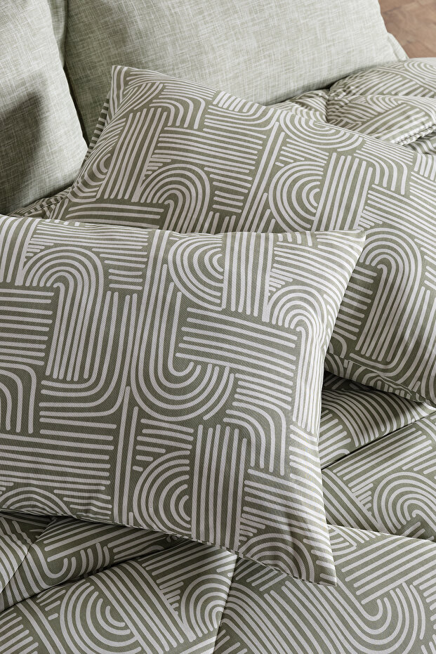 Nola Easy Cotton Comforter Set Tek Kişilik Adaçayı - 4
