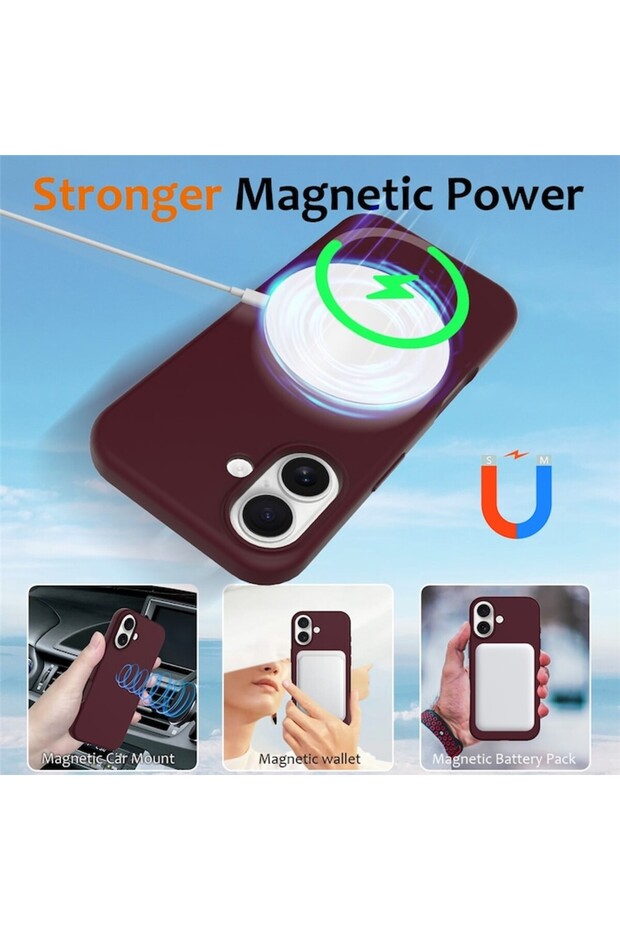 Smooth Silicone MagSafe Case with Microfiber for Apple iPhone 17 - 2