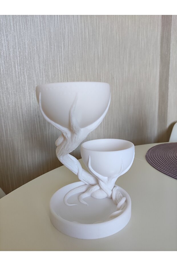 Decorative Two-Compartment Vase - 2