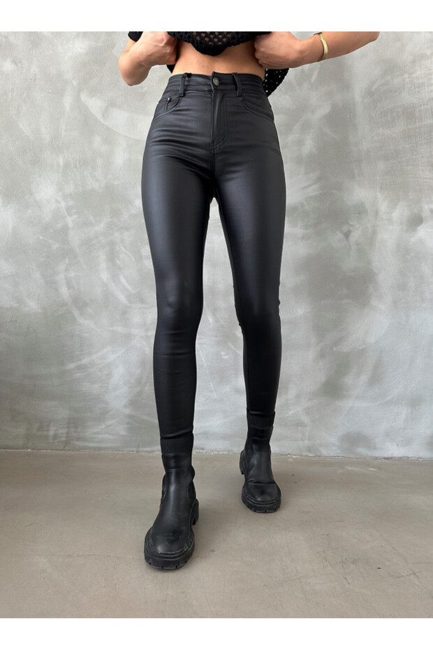 -leather pants, - 3
