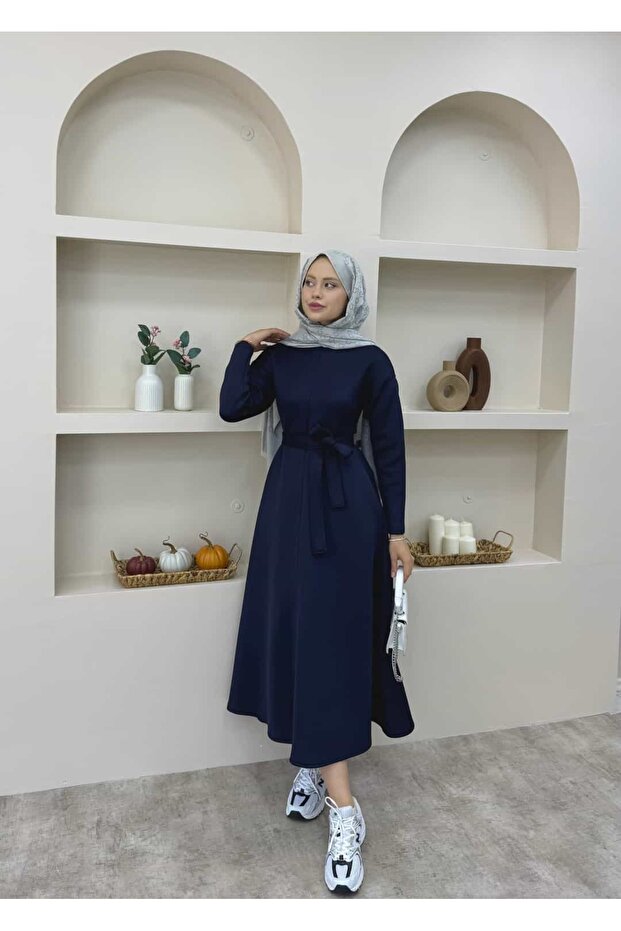 Çan Etekli Scuba Elbise - 4