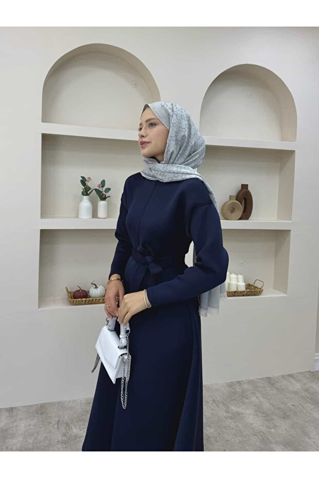 Çan Etekli Scuba Elbise - 6