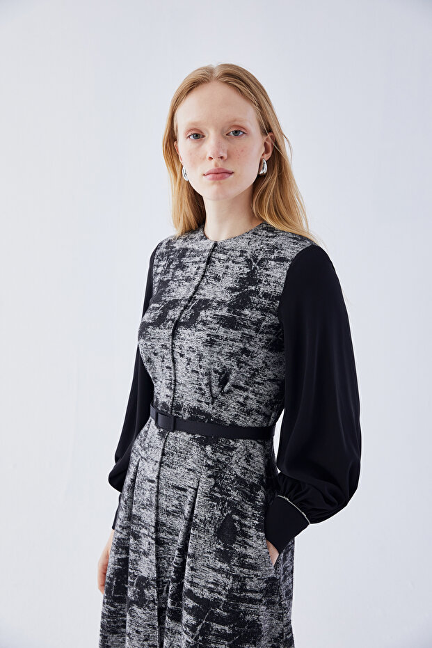 KEMERLİ ÖRME ELBİSE - 2