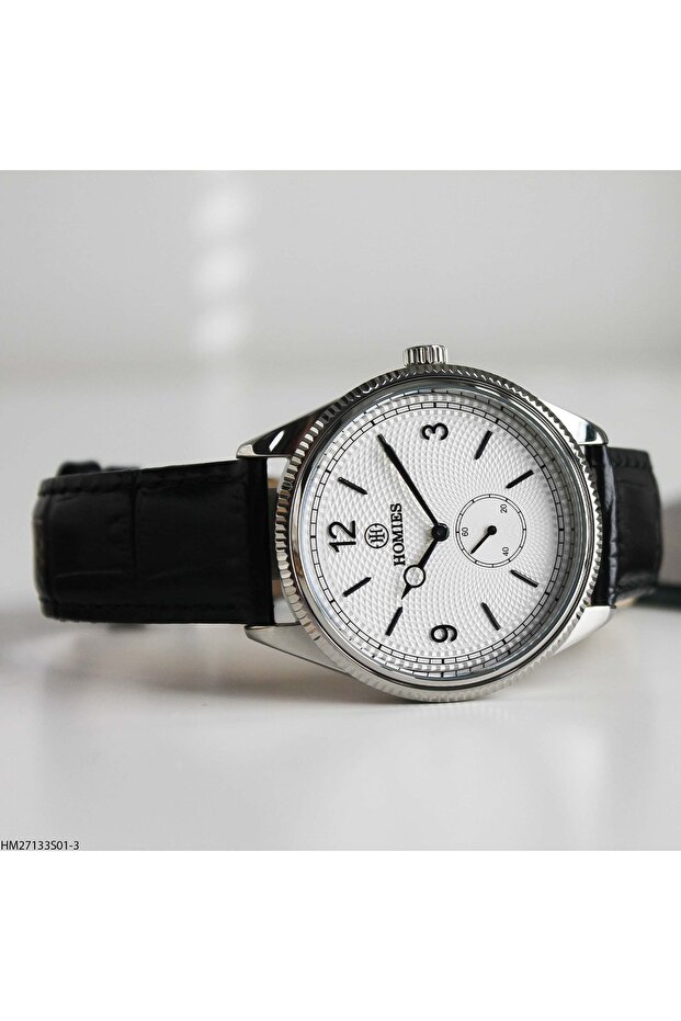 Hm27133S01-3 Leather Band Men's Wristwatch