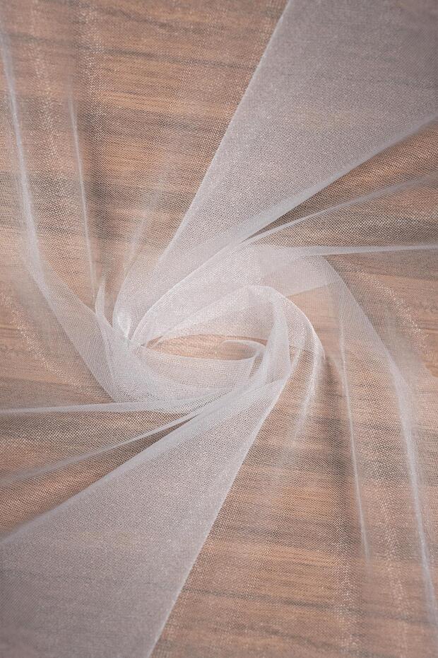 Victorian Plain Tulle Light Gray Fabric