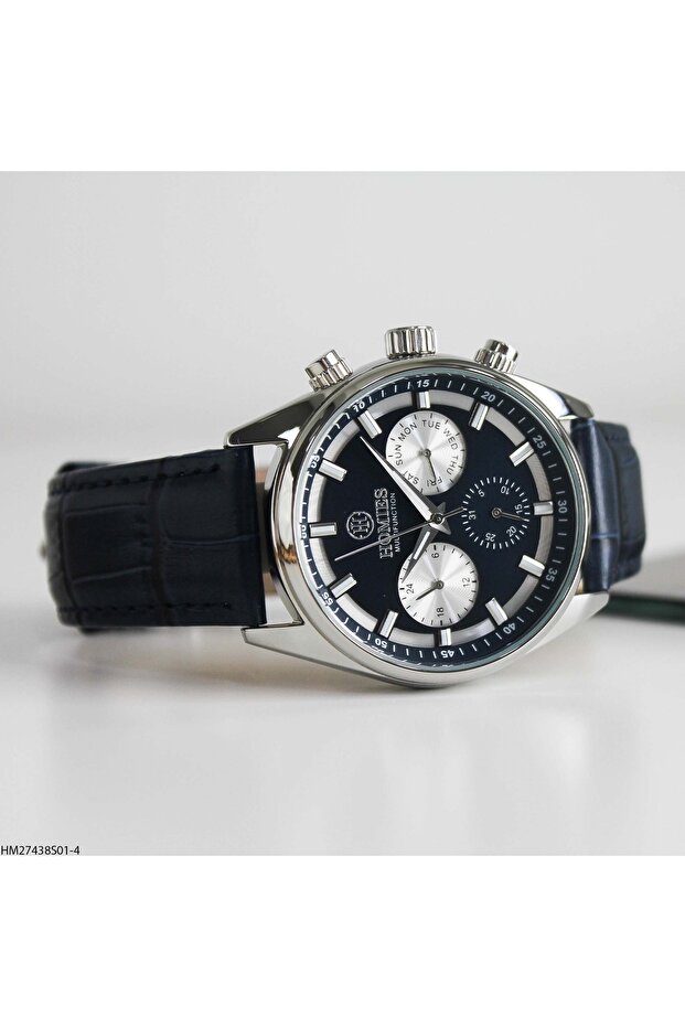 Hm27438S01-4 Leather Band Men's Wristwatch