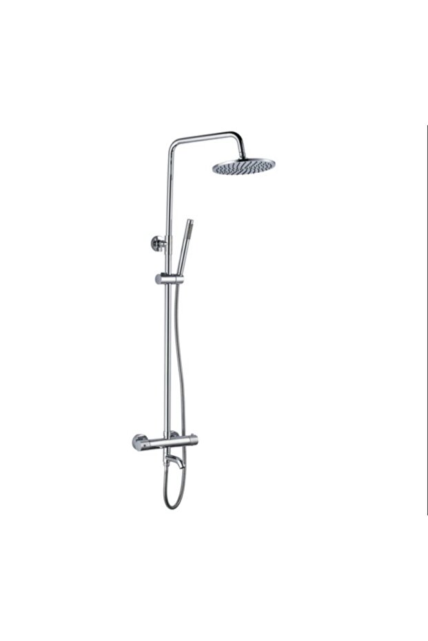 Milano Plus Pia Thermostatic Rain Shower Set - Silver Finish | Stainless Steel/Brass